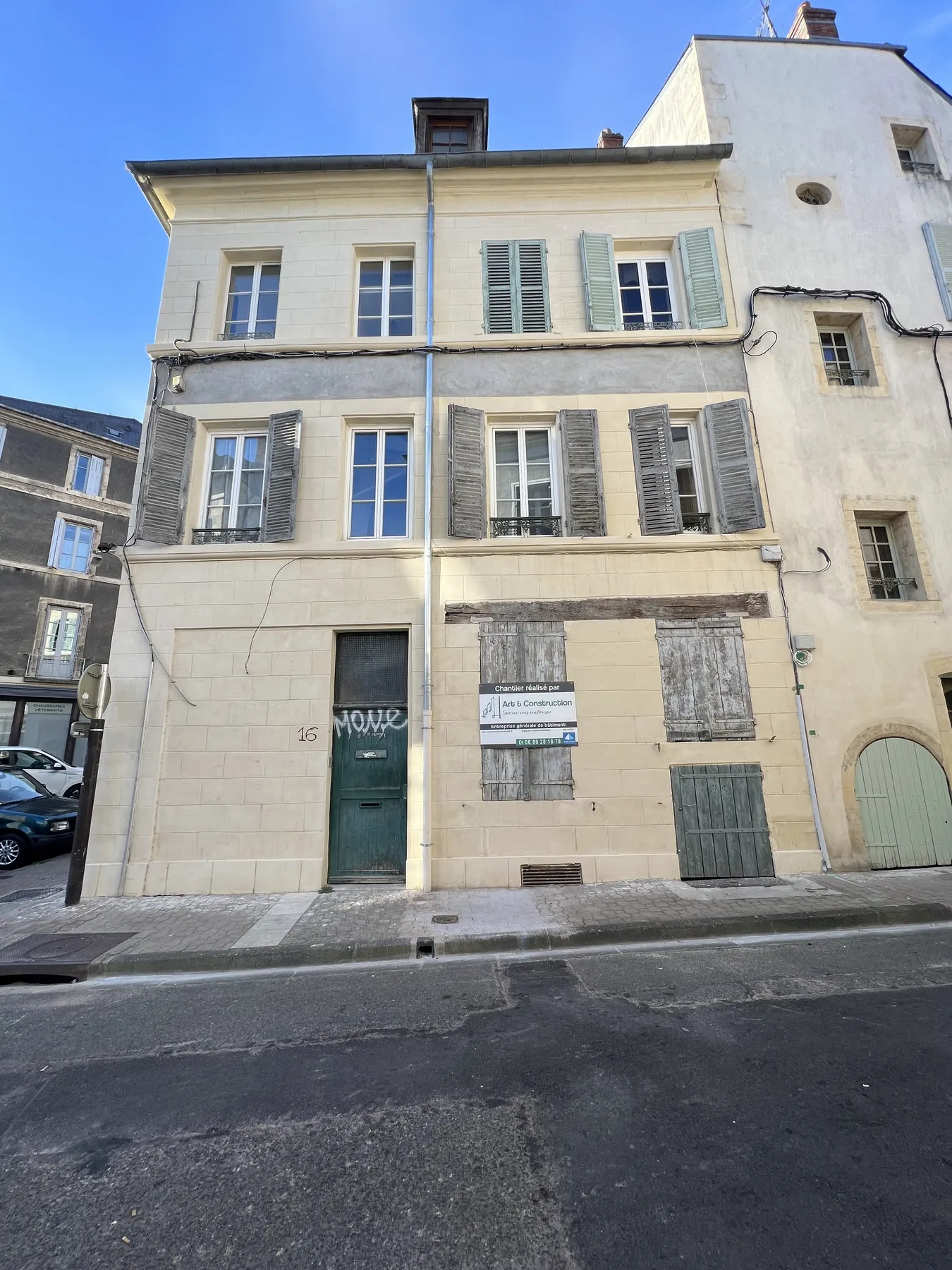 Façade d’angle après ravalement