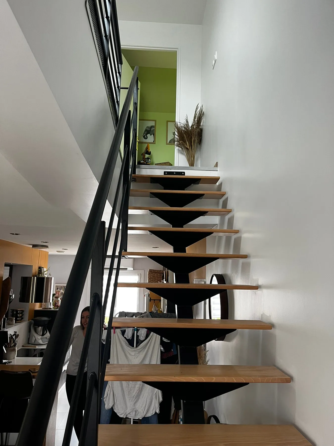 L’escalier d’accès terminé